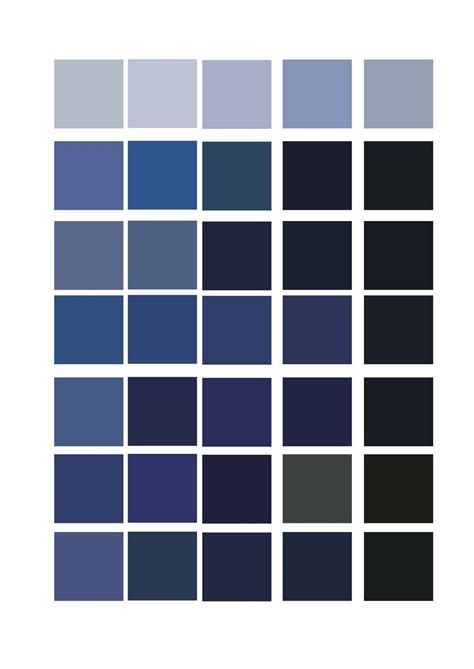 blue swatches - midnight, royal, navy... | Design jobs, Color swatches, New homes