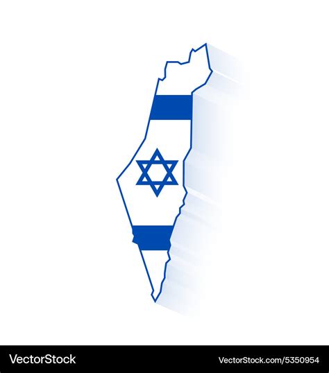 Israel map Royalty Free Vector Image - VectorStock