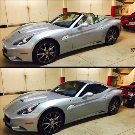 Before and After Ferrari California Tinted 35 | Elite Tint