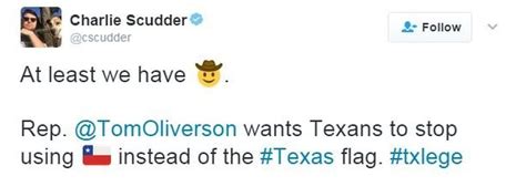 Texas lawmaker: 'Don't use Chile flag emoji when you mean Texas!' - BBC News