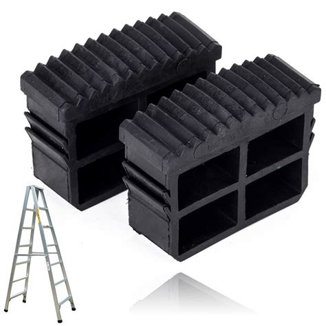 2pcs/set Black Rubber Replacement Step Ladder Feet... – Grandado