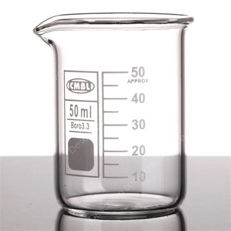 50mL Glass Beaker,Low Form,New Chemistry Laboratory Glassware-in Beaker ...