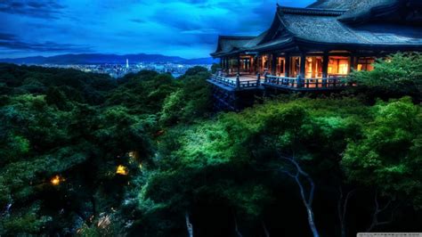 kyoto_japan_at_night-wallpaper-1600×900 | DDL