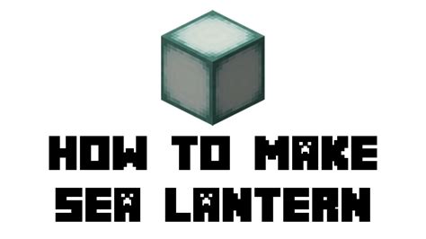 Minecraft: How to Make Sea Lantern - YouTube