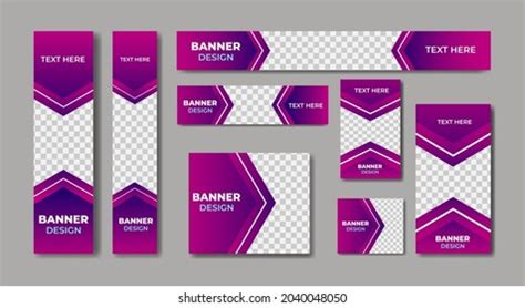 Set Modern Web Banners Template Design Stock Vector (Royalty Free) 2040048050 | Shutterstock