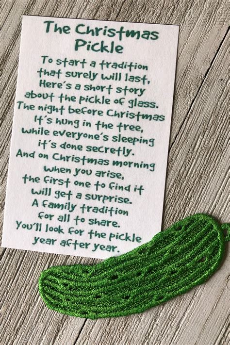 Are you familiar with the story of the Christmas pickle? No??? One of the many legends ...