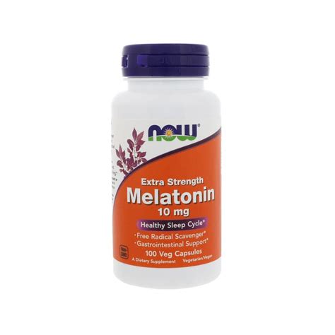 Now Foods, Extra Strength Melatonin, 10 mg, 100 Veg Capsules | Shopee Singapore