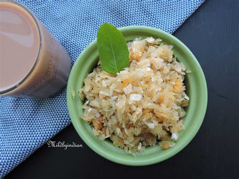 Aval nanachathu, Sweet Rice flakes snack – Mildly Indian