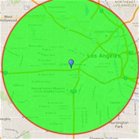 5 Mile Radius : Scribble Maps