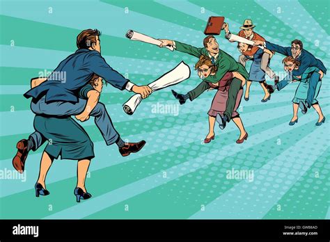 Business battle gender inequality Stock Vector Image & Art - Alamy