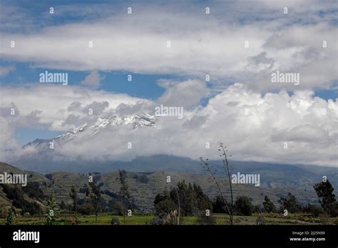 Chimborazo mountain and volcano landscape, Ecuador Stock Photo - Alamy