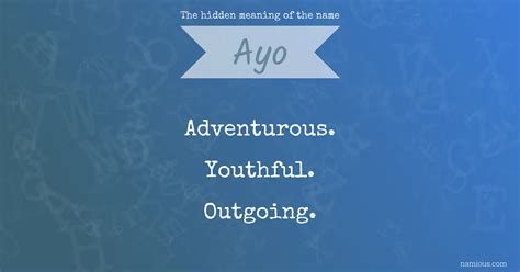 The hidden meaning of the name Ayo | Namious