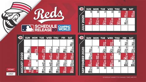 Cincinnati Reds 2020 Schedule Update - WRBI Radio