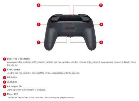 Nintendo Switch Pro Controller Manual