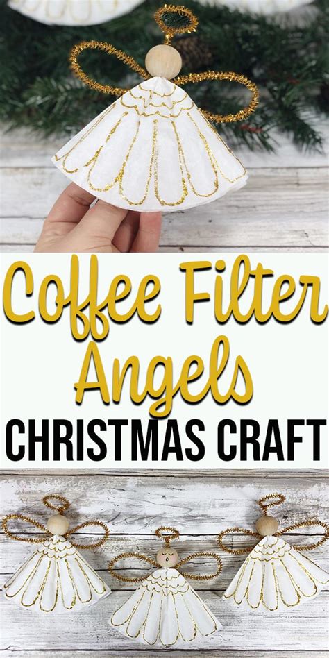 Coffee Filter Angels Christmas Ornament Craft