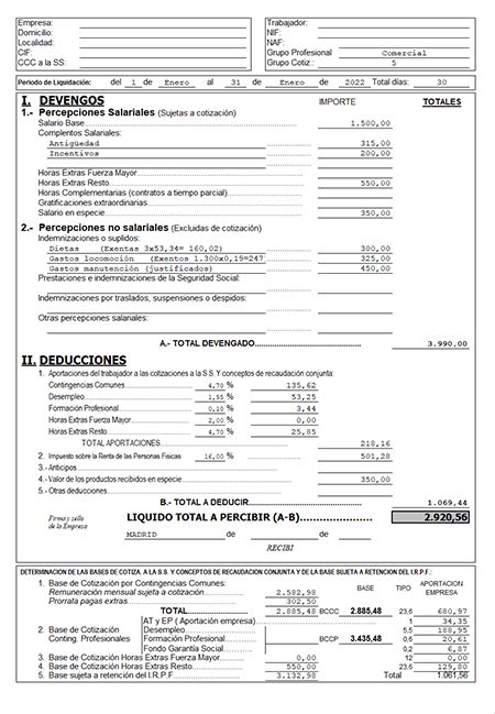 Ejemplo De Calculo De Nomina 2023 Nba Trade - IMAGESEE