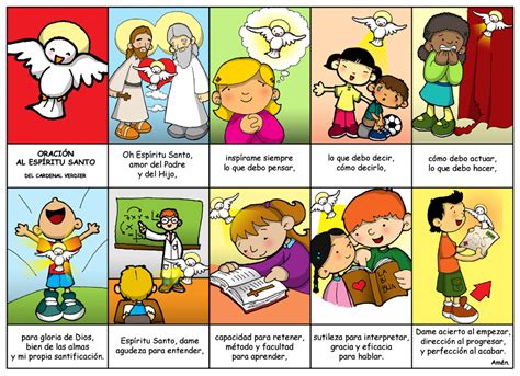 Dibujos para catequesis: ORACIÓN AL ESPÍRITU SANTO - Cardenal Verdier