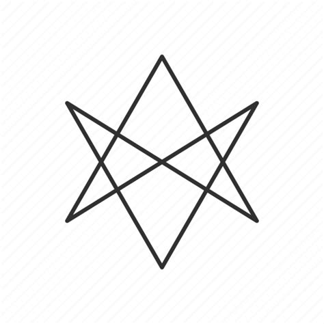 Hexagram, six pointed star, star, unicursal hexagram icon - Download on ...