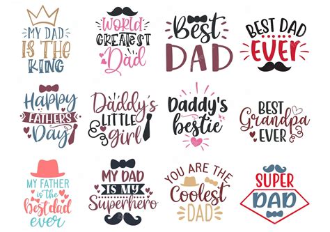 Premium Vector | Father's Day Bundle SVG Dad Bundle SVG Dad Quotes SVG