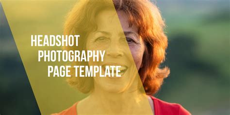 Headshot Photography Template - Marketing Resources for Photographers