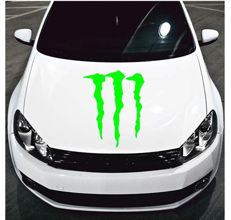 Monster Energy Hood Decal, Monster Energy Car Decal, Monster Energy ...