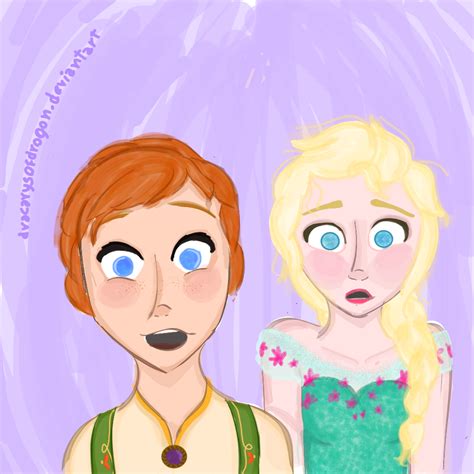 Elsa and Anna - Elsa the Snow Queen Fan Art (38210143) - Fanpop