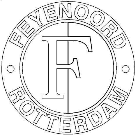 Eredivisie logo kleurplaten: Feyenoord