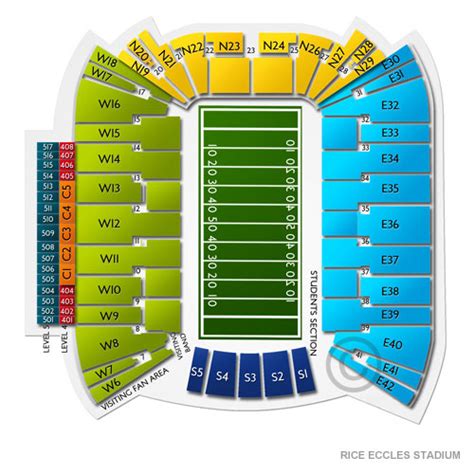 Utah Football Stadium Seating Chart