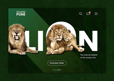 Rajiv Gandhi Zoological Park, Pune | Landing Page | Behance