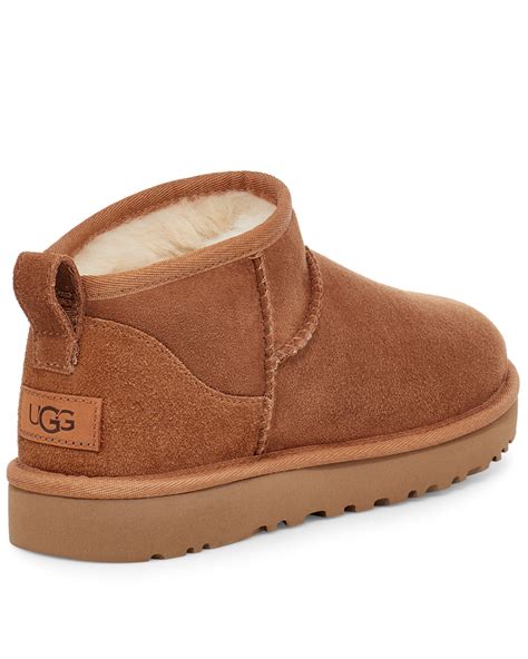 UGG Women's Chestnut Classic Ultra Mini Boots - Round Toe | Boot Barn