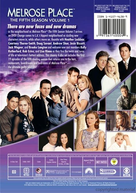 Melrose Place: The Fifth Season - Volume 1 (DVD 1996) | DVD Empire