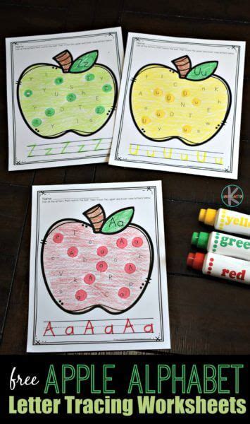 Apple Worksheet Preschool Pack | Apple alphabet, Apple alphabet ...