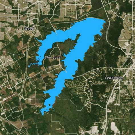 Map Of Joe Pool Lake - Draw A Topographic Map