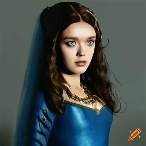 Olivia cooke in medieval noble attire on Craiyon