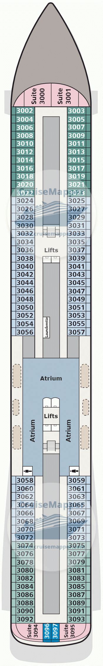 Viking Star deck 3 plan | CruiseMapper