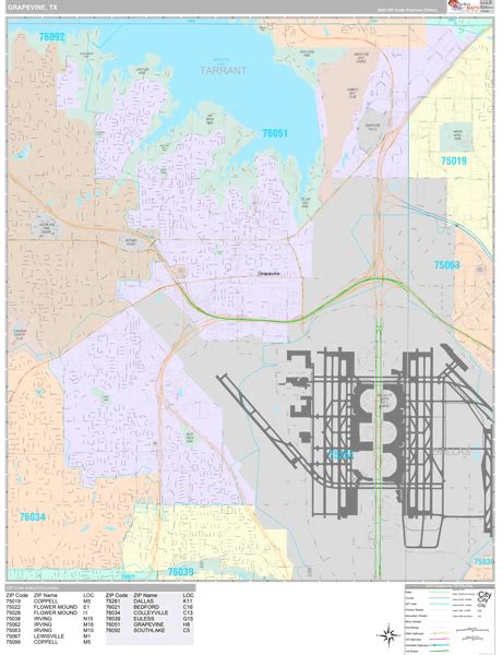 Grapevine Tx Zip Code Map - Table Rock Lake Map