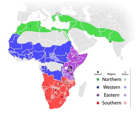 african lion habitat map Lion cats range map disappearing lions ...