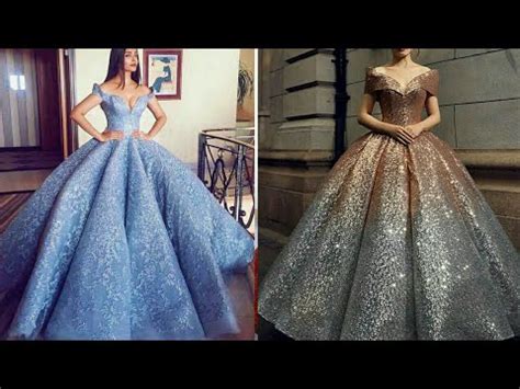 LATEST OFF SHOULDER BALL GOWN DESIGNS COLLECTION 2019 || PROM DRESS || EVENING DRESS - YouTube