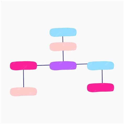 Premium Vector | Bright and colorful organizational chart illustration