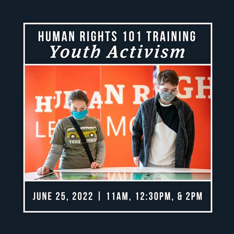 Human Rights 101: Youth Activism- Session 1 - National Center for Civil and Human Rights