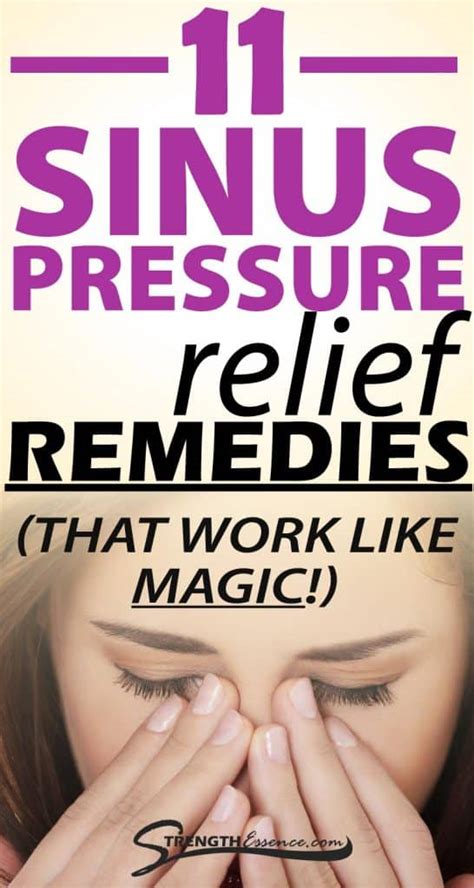 11 Powerful SINUS PRESSURE Relief Remedies - Strength Essence