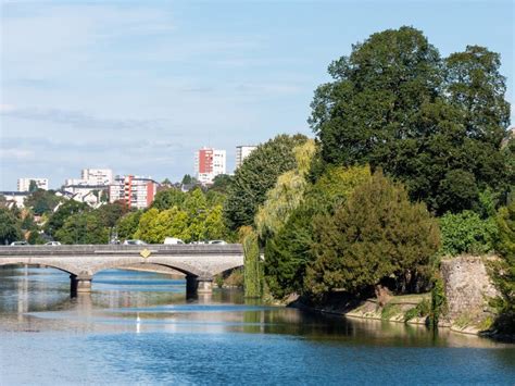 City of Le Mans, Crossed by the Sarthe River. Stock Photo - Image of ...