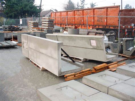 precast concrete L shaped wall panel production Vancouver BC ...