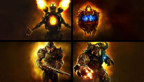 Doom (2016) Wallpaper - Revenant, Cacodemon, Doomguy, Cyberdemon by ...