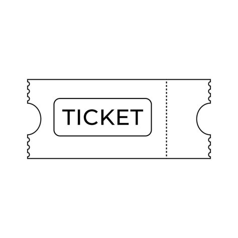 Ticket line art 13830946 Vector Art at Vecteezy