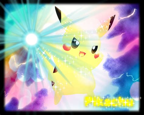 Shiny Pikachu - Pikachu Fan Art (37164836) - Fanpop