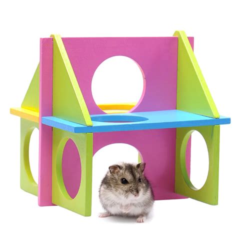 Small Pet Accessories Fun Gym Sports House Hamster Playground Products Play House Hamster Toys ...