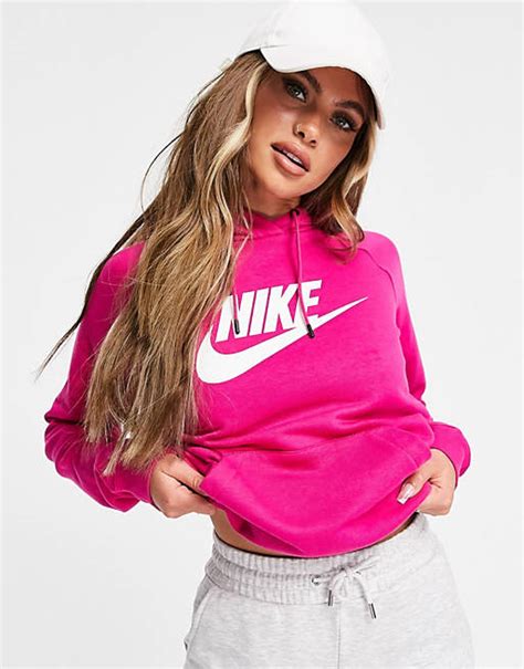 Nike logo hoodie in bright pink | ASOS