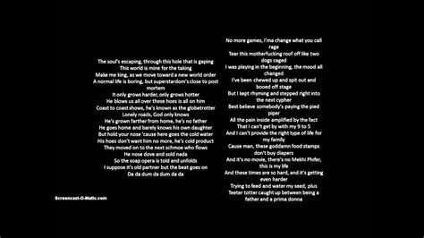 Eminem-Lose Yourself Lyrics (With Song) - YouTube