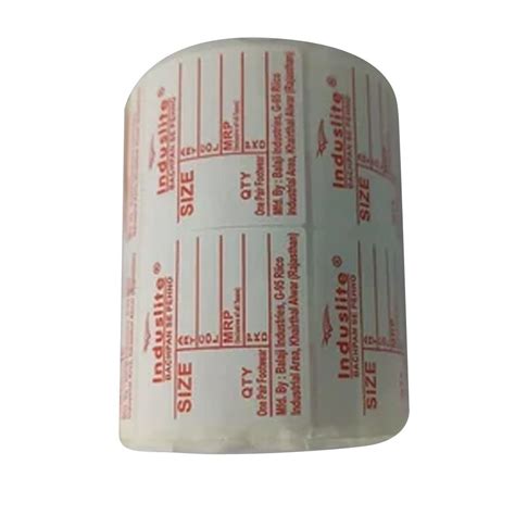 Paper White Printed Barcode Stickers, Packaging Type: Roll at Rs 500/roll in New Delhi